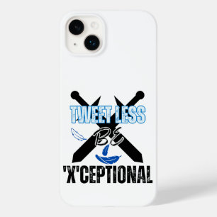 Coque Pour iPhone 14 Plus Moins de tweets, soyez 'X'ceptional.w