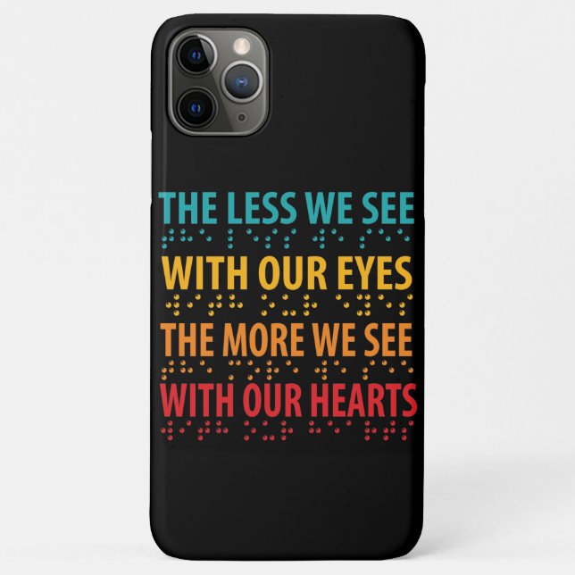 Coques Case-Mate iPhone Moins On Voit Avec Nos Yeux - Éclaircissement Brai (Dos)