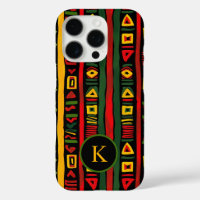 Mois de l'histoire des Noirs Monogramme Rouge Vert