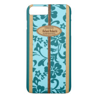 Mokuleia Hawaiian Faux Wood Monogram Surboard