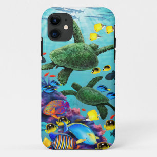 Coques Pour iPhone Molokini Cove Hawaiian Sea Turtle Poisson Tropical