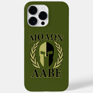 Coque Pour Pour iPhone 14 Pro Max Molon Labe Laurels au casque spartiate