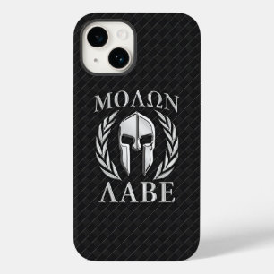 Coque Pour iPhone 14 Molon Labe Laurels au casque spartiate