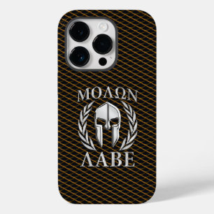 Coque Pour iPhone 14 Pro Molon Labe Laurels au casque spartiate