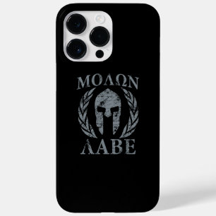 Coque Pour Pour iPhone 14 Pro Max Molon Labe Laurels au casque spartiate