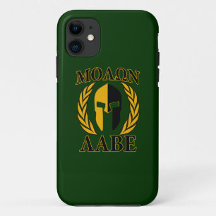 Case-Mate iPhone Case Molon Labe Laurels spartiates sur Forest Green