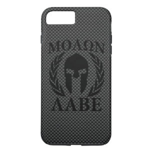 Coques Pour iPhone Molon Labe Warrier Mask Laurels Fibre de carbone