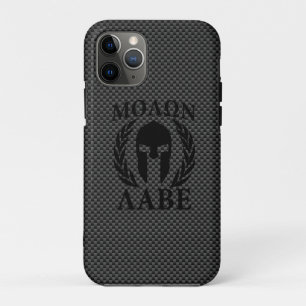 Case-Mate iPhone Case Molon Labe Warriors Laurels sur le carbone noir