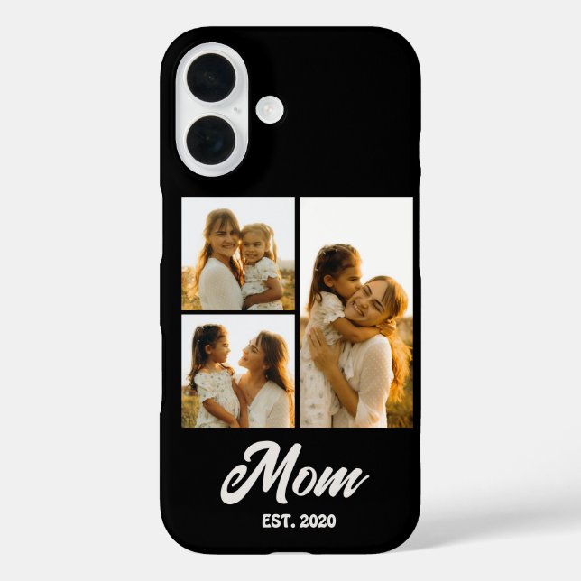 Coques Case-Mate iPhone Mom Established Script Black 3 Photo (Verso)