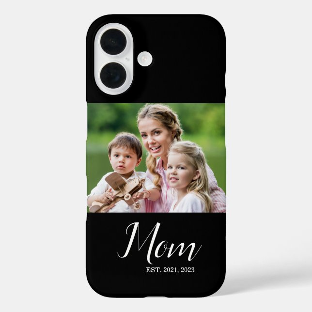 Coques Case-Mate iPhone Mom Established Script Photo  (Verso)