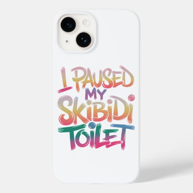 Coques Case-Mate iPhone Moment de pause Skibidi (Verso)