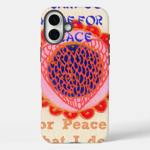 Coques iPhone 16 Plus Mon coeur rentre pour la paix