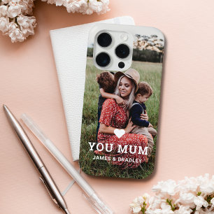 Coque iPhone 15 Pro MON COEUR VOUS AIME MUM Fête des Mères Photo