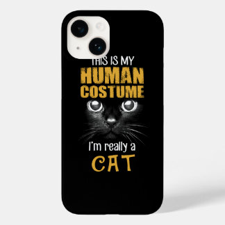 Coque Pour iPhone 14 Mon costume humain Chat Halloween Costume