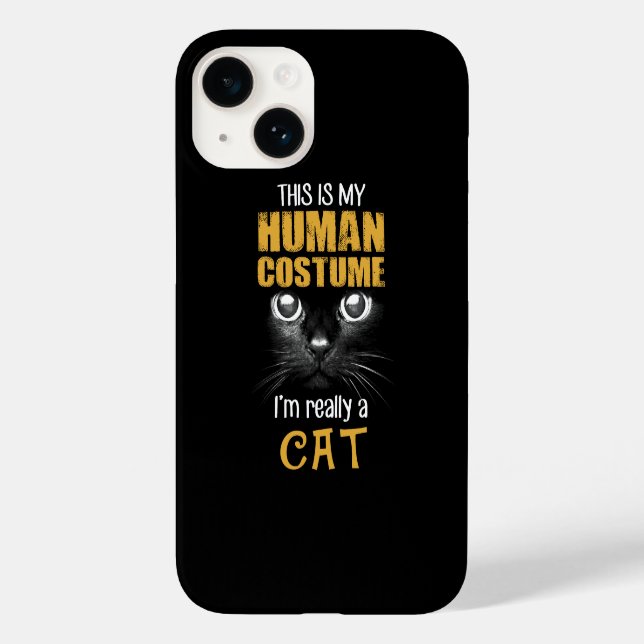 Coques Case-Mate iPhone Mon costume humain Chat Halloween Costume (Verso)