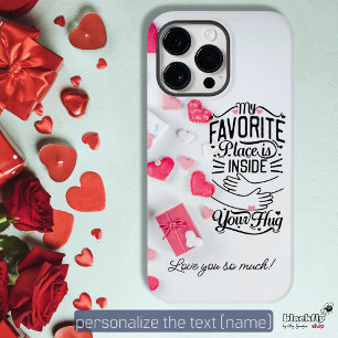 Coque Pour iPhone 14 Mon endroit préféré est dans votre Hug Valentine's