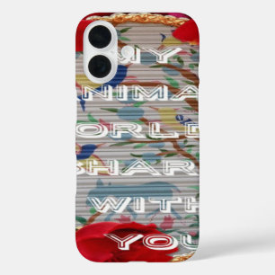 Coques iPhone 16 Mon monde animal valentine.png