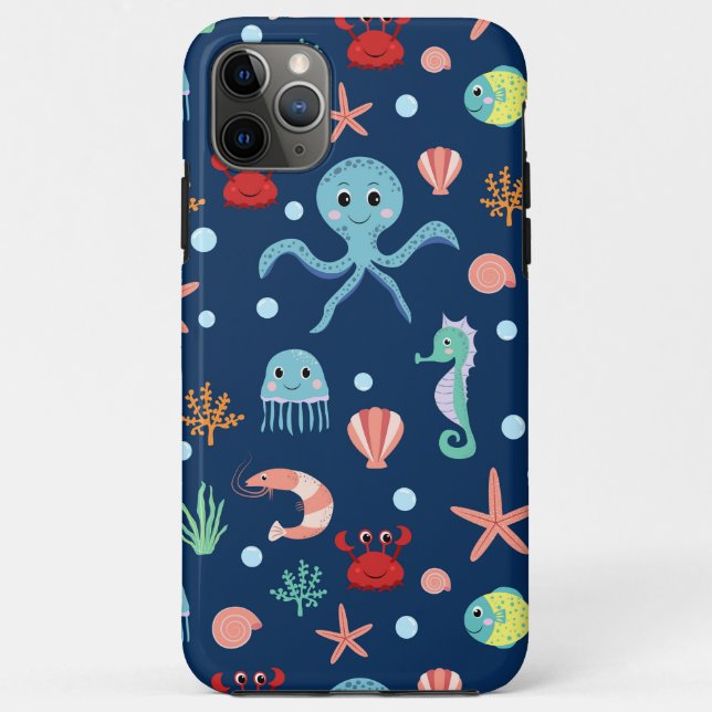 Coques Case-Mate iPhone Monde Marin (Dos)