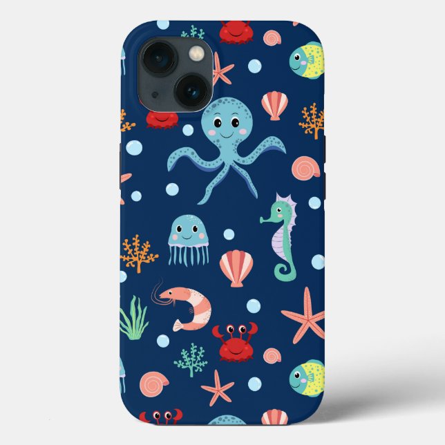 Coques Case-Mate iPhone Monde marin (Verso)