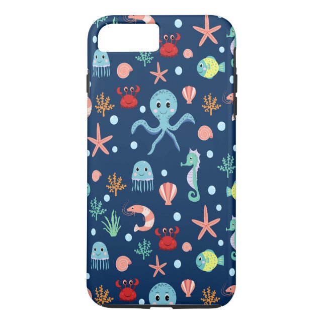 Coques Case-Mate iPhone Monde marin (Dos)