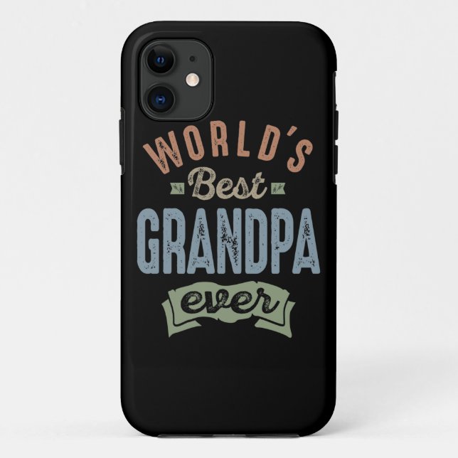 Coques Case-Mate iPhone Monde meilleur grand-père (Dos)