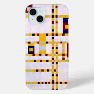 Coque iPhone 15 Mini Mondrian - Broadway Boogie Woogie