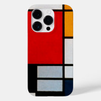Mondrian - Composition avec grand plan rouge