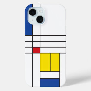 Coque Pour iPhone 15 Mondrian II Minimum De Stijl Modern Art Design