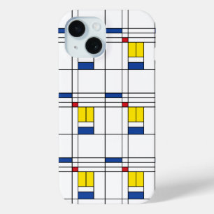 Coque Pour iPhone 15 Mondrian II Minimum De Stijl Modern Art Design
