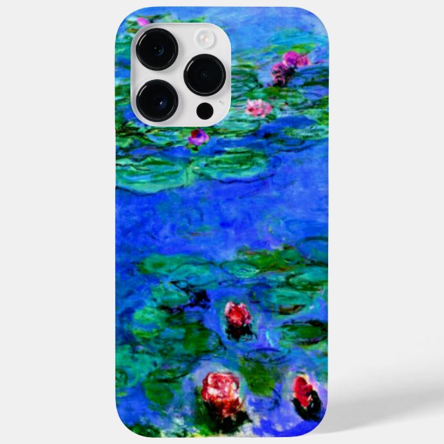 Coques Case-Mate iPhone Monet - Lys d'eau (rouge), (Verso)