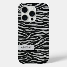 Monochrome Animal Print and Name