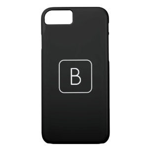 Case-Mate iPhone Case Monogram de Styled White & Black