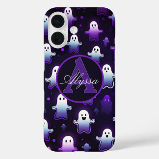 Coques iPhone 16 Monogram Glowing Ghosts in the Night