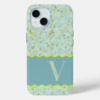 MONOGRAM INITIAL V ACQUA PETITES FLEURS
