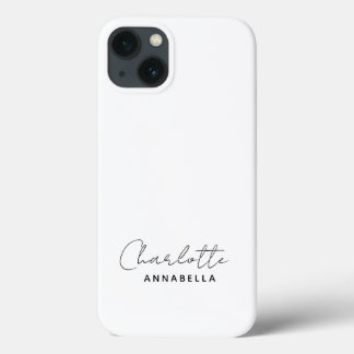 Case-Mate iPhone Case Monogram neutre | Minimalist stylish