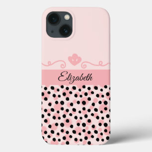 Case-Mate iPhone Case Monogram Rose Imprimé Léopard Guépard Tendance