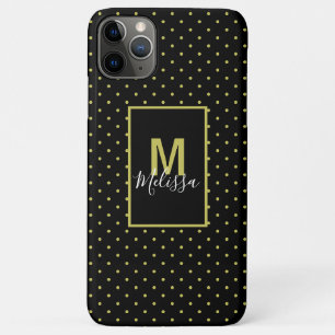 Case-Mate iPhone Case Monograme de Black Golden Circle