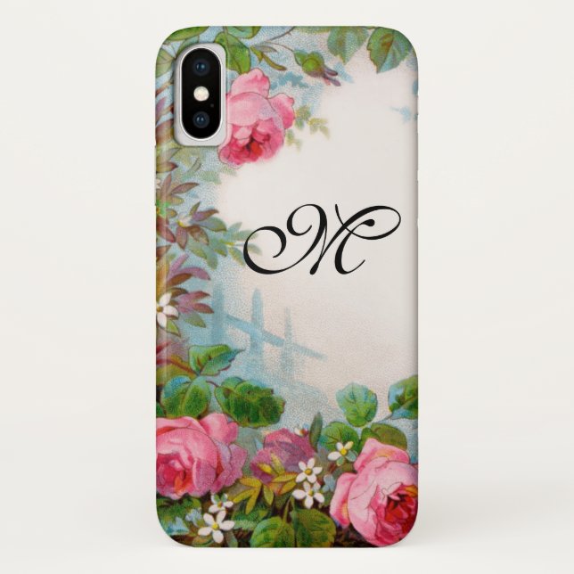 COQUES Case-Mate iPhone MONOGRAME DE ROSES ET DE JASMINE (Dos)