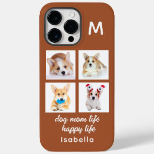 Coque Pour Pour iPhone 14 Pro Max Monogramme 4 Photos en collage Vie de maman pour