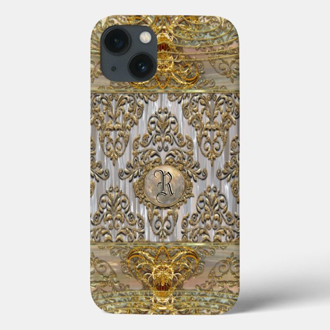 Coques Case-Mate iPhone Monogramme 6/6s baroque de Tisch dur (Verso)