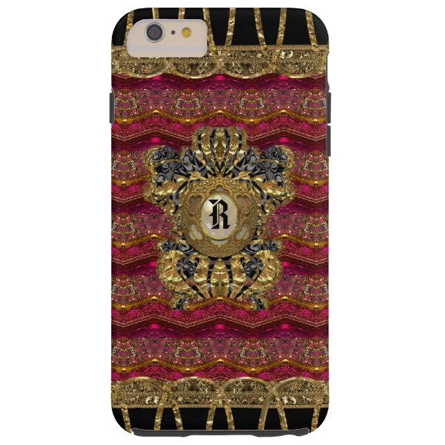 Coques Case-Mate iPhone Monogramme 6/6s Girly d'allée rose (Dos)