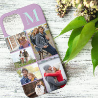 Monogramme 6 Photo Collage Lilac Mint