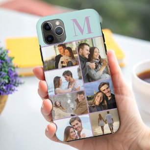 Case-Mate iPhone Case Monogramme 7 Photo Collage Mint Lilac
