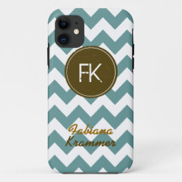 Coques Pour iPhone monogramme à la mode chevron