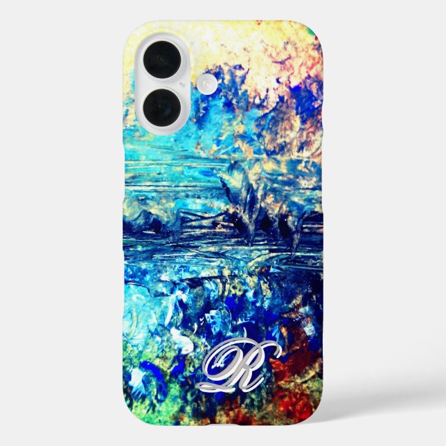 Coques Case-Mate iPhone Monogramme Abstrait éthéré artistique magique (Verso)