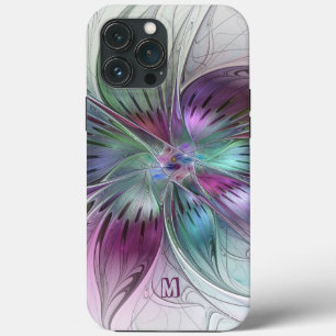 Case-Mate iPhone Case Monogramme Abstrait floral coloré