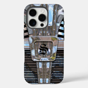 Coques iPhone 16 Pro Monogramme Art Déco
