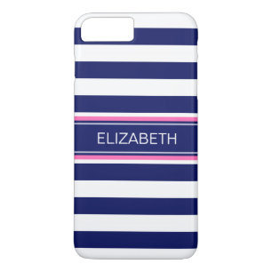 Etui iPhone Case-Mate Monogramme blanc de nom de roses indien de rayure