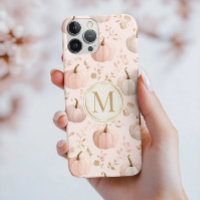 Monogramme Citrouille Pastel - Initiale personnali