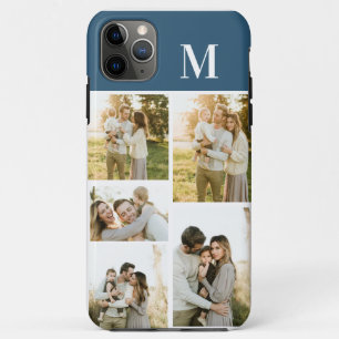 Case-Mate iPhone Case Monogramme Collage Bleu I Téléphone boîtier